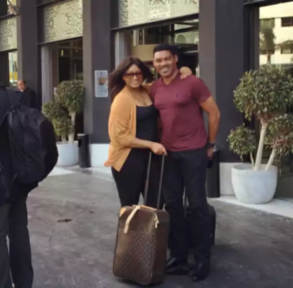 Omotola and hubby touch down Morroco(Photos)
